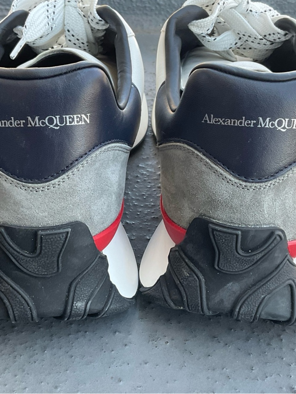 Alexander McQueen Men's Sprint Runner in White/multicolor 46/13 - Picture 12 of 12